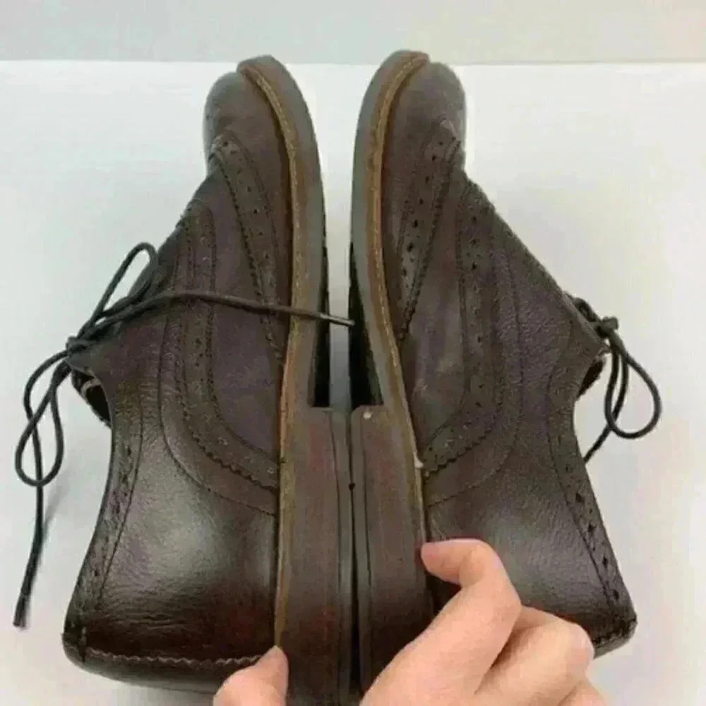 Ben Sherman mens oxfords 10 43 chocolate brown